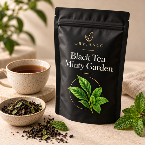 Orvianco Black Tea Minty Garden lifestyle product photo