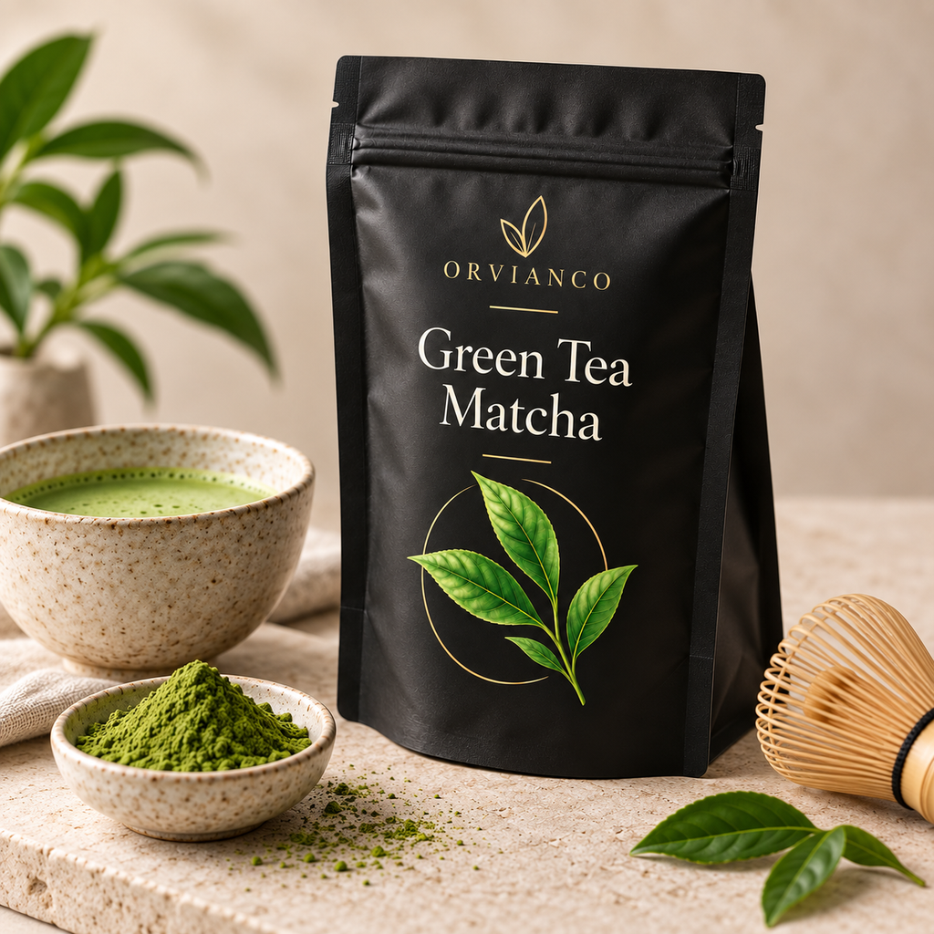 Orvianco Green Tea Matcha lifestyle product photo