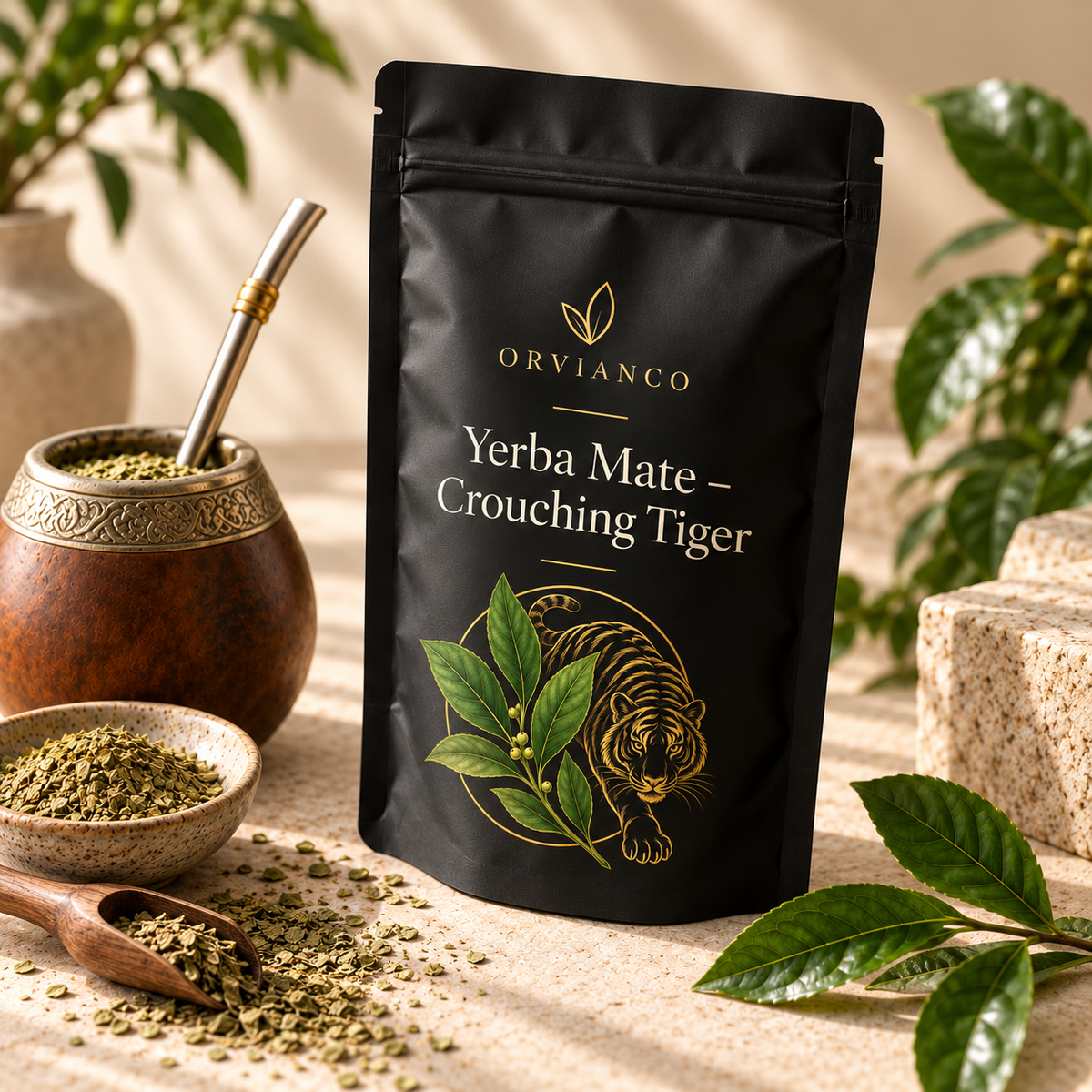 Orvianco Yerba Mate Crouching Tiger lifestyle product photo